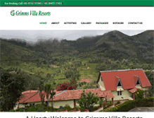 Tablet Screenshot of grimmsvillaresorts.com